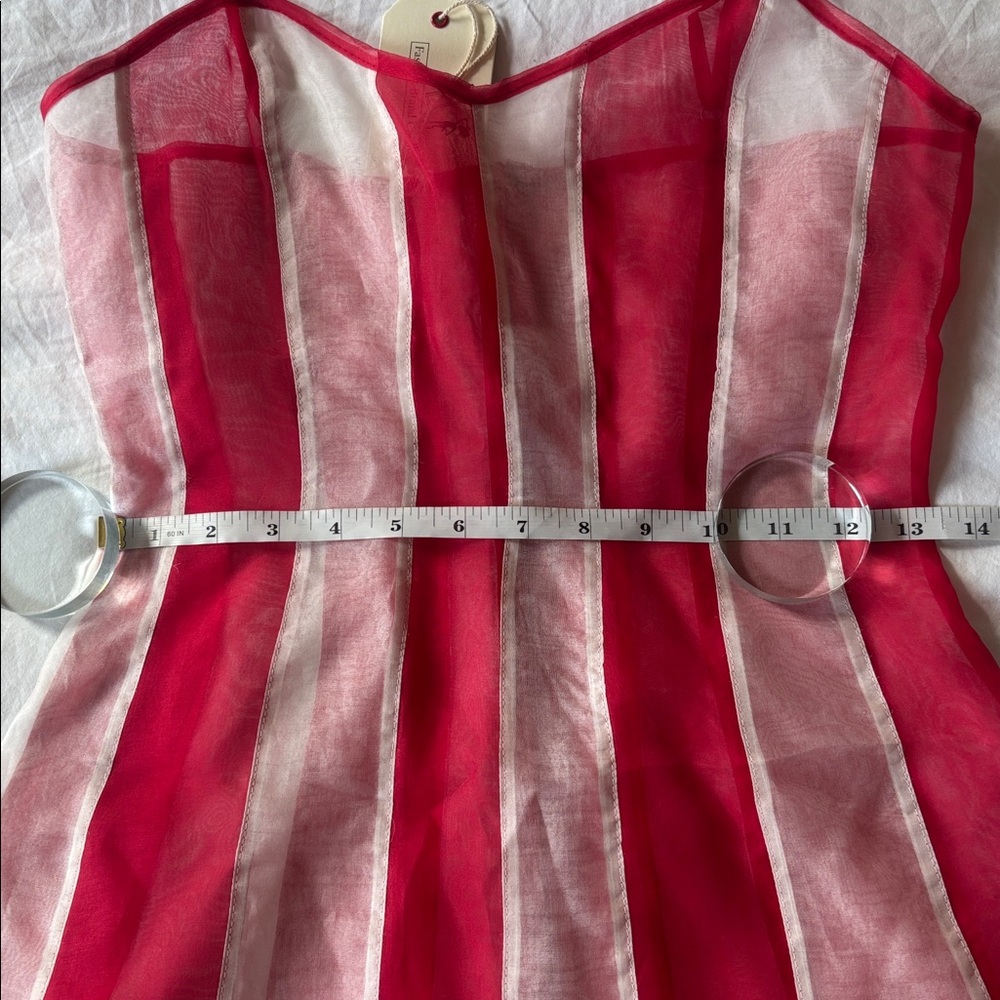 NWT Fashion Brand Company Red/White Stripe Mini - Picture 9 of 13